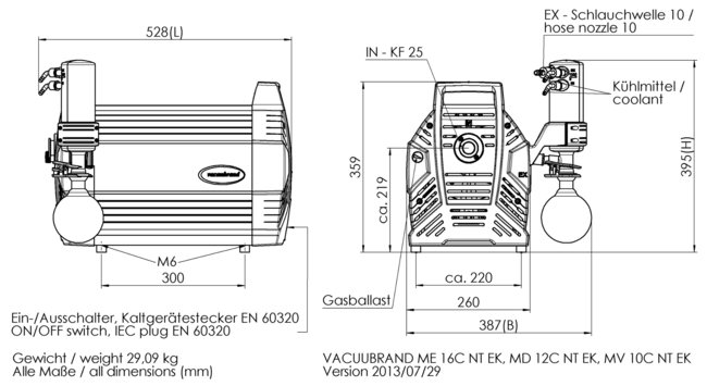 ME 16C NT +EK - 尺寸規(guī)格表